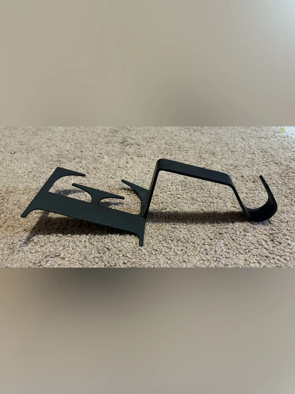 Black Letter 'E' Hook - Decorative Home Decor